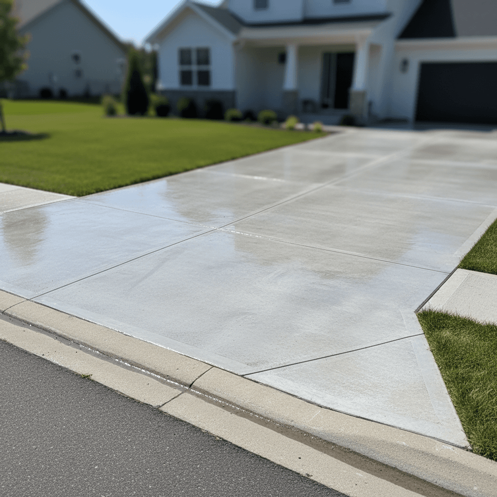 Driveway pressure washing service