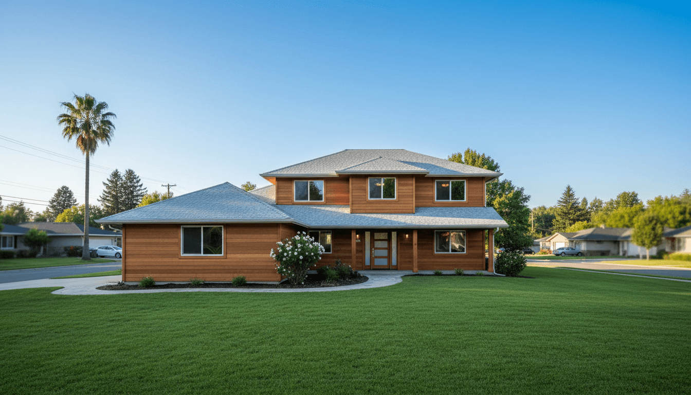 Clean roof on a two-story home in Columbus neighborhood